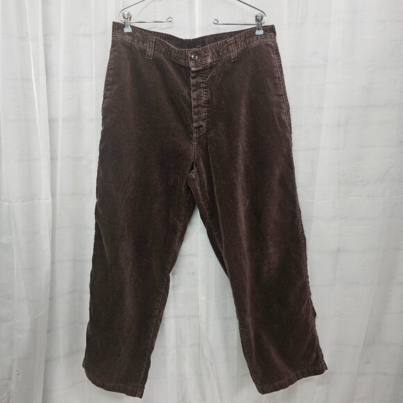 Vintage Jones Apparel Brown Corduroy Pants Buttonfly Grunge Skater  36 x 30 - Picture 10 of 10